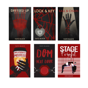Bound and Gagged eBook Cover Collection for the Faye Black page display. Contains all 6 covers including Stage Fright..
