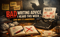 Bad writing advice and tangled rules blog post image