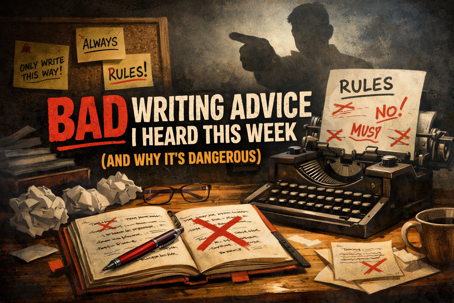 Bad writing advice and tangled rules blog post image
